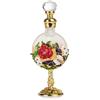 AZIDWERYQ Olio di profumo arabo 12ml Strass di lusso Profumo di rosa Dubai per le donne Fragranza di olio essenziale di lunga durata arabo
