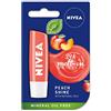 NIVEA Balsamo per labbra Nivea Shine alla pesca, 4,8 g, confezione da 1 pezzi, (etichetta in lingua italiana non garantita)