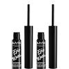 NYX Professional Makeup Eyeliner Liquido Epic Wear 04 White Waterproof Tenuta 72H Finish Matte Linee Intense e Precise per Viso e Corpo Pennello Sottile - Set da 2