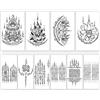 Generic Temporary Tattoos Tatuaggio A Mezzo Braccio Con Succo Di Erbe Della Bibbia Thailandese, Adesivo Realistico A Lunga Durata E Impermeabile