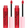 NYX Professional Makeup Lip Lingerie XXL Rossetto Liquido Matte 23 It's Hotter No Transfer Formula Vegana Lunga Tenuta - 2 Rossetti