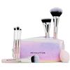 Revolution Beauty London Revolution Beauty Set Pennelli Glam Up, 7 Pezzi per Occhi, Viso & Guance con Pochette, Vegano & Senza Crudeltà