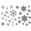 PEKNUX 3 pcs Femminile Di Lunga Durata Fiocco Di Neve Piccolo Tatuaggi Temporanei Fresco Impermeabile Ragazza Cuore Letteratura E Arte Carino Semplice Tatuaggio Temporaneo