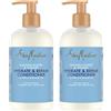 Shea Moisture SheaMoisture Hydrate & Repair Conditioner balsamo per capelli estremamente secchi e fragili Miele di manuka e yogurt naturalmente privo di siliconi e solfati 2 x 384 ml