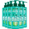 Garnier Fructis Hydra Bomb Aloe Vera Air-Dry Cream Trattamento Anti Crespo Idratante Senza Risciacquo per Capelli da Normali a Disidratati - 6 Flaconi da 400ml
