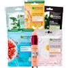 Garnier 3x Maschere Viso in Tessuto Hydra Bomb Melograno The Verde Camomilla + 1x Maschera Carbone Vegetale + 1x Maschera Occhi Anti Fatica + 1x Correttore Liquido il Cancella Età 02 Nude