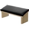 Generico Poggiamano per unghie, poggiabraccio per unghie | Poggiamano per manicure in pelle PU in legno con design smussato | Comodo bracciolo per lucidatura delle unghie, robusto supporto per per la