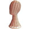 Milageto Manichino manichino testa cappello espositore supporto multifunzionale professionale in rattan parrucca testa parrucche modello di visualizzazione per