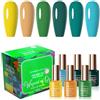 ROSPRETTY Set di 6 Smalti per Unghie One Step 3 in 1 15 ml, U-V Gel Nail Polish per Casa e Manicure Professionale, 06