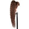 Ser Mulher Coda Di Cavallo Extension CAROL, Capelli Ricci, 70 cm (6 Natural Brown)
