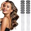 Dalababa 12 Pezzi Extension per Capelli, Clip In Fata Orpelli dei Capelli, Scintillio Partito Dazzle Accessori per Donne Ragazze Partito Festival - Argento