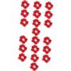 minkissy 20 pezzi rosso colon colore scrunchies rosso corda per capelli vacanza scrunchies accessori per capelli rossi per le donne scrunchy per grandi elastici in raso cravatte per