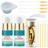 Generisch Sbiancante per sopracciglia per trucco, kit per schiarire le sopracciglia, kit per schiarire il colore delle sopracciglia, candeggina sopracciglia per trucco per tutti i tipi di sopracciglia