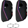 ATFIGII 2 custodie per chiavi dell'auto, compatibili con BMW X1 Msport X2 X5 G05 M60i X5M X6 X7 740i X3 M50 540i 2024 2025 2026, custodia protettiva in silicone per chiavi dell'auto, 5 pulsanti