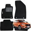 W-Parts SERIE 4 TAPPETI - TAPPETINI IN MOQUETTE NERI PER MG ZS DAL 2017 IN POI