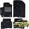 W-Parts SERIE 4 TAPPETI - TAPPETINI IN MOQUETTE NERI PER PICANTO III dal 2017 in poi