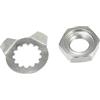 A ABSOPRO Anteriore Pignone Blocco Rondella Per Yamaha YFM660R 2005 (2Set) | Materiale: Acciaio. Colore: Argento. Dado:3.5x1.7cm,Rondella:3.6x0.7cm. Per Yamaha YFM660R (2001-2004,2005SE,2004LE,2002LE).