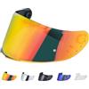 JQF Gear Visiera Casco Moto per MT V-14 Targo/Targo Pro/Blade 2,Sostituzione della Visiera della Lente del Casco del Parabrezza del Motociclo per Il Casco Integrale (Rosso)