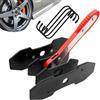 Generico Brake Compression Tool - 10.62 inch Iron Press | Iron Ratchet Adjuster - Single Four Piston Brake Pad Spreader for Easy Fast Vehicle Repair And Maintenance