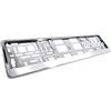 myshopx Portatarga, colore argento, 2 pezzi