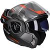 LS2 FF906 Advant Kuka Casco, nero opaco/rosso, L (59/60)