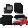 W-Parts SERIE 4 TAPPETI - TAPPETINI IN MOQUETTE NERI PER HONDA JAZZ DAL 2015 AL 2020