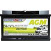 ELECTRONICX Batteria AGM a Scarica Lenta 12V 110Ah C100 Edizione Caravan - Senza Manutenzione, Sigillata, Resistente alle Vibrazioni - Batteria AGM per Camper, Barca, Pannelli Solari, Sistemi Off-Grid