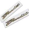 Twisted Melon Suzuki Bandit Gold Chrome su nero adesivo grafico x 2