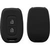kwmobile Cover Chiavi Auto Compatibile con Renault Dacia con 2 tasti controllo remoto - Custodia Protettiva Chiave Auto Copri Telecomando Gomma - Portachiave Macchina Silicone