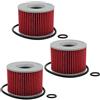 Cyleto Filtro olio Cyleto per YAMAHA FJ1100 FJ 1100 1984 1985 1986/FJ1200 1986-1995/FJ 1200 - LEGEND CAR 1986 1987 1988 1989 1990 1919191919191919991 1992 1993 (confezione da 3)