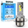 SOFOC P36D Lampadina BPF Led 500% Più Luminosa Dei Fari Alogeni Per Moto/Auto Bianco DC 12V-18V 60W 4000Lm Design Con Fascio Alto E Basso 1Pcs
