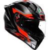 AGV K1 S Fastlap Casco, nero/grigio/rosso, L (59/60)