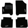 QUEMAR Tappetini Auto per Citroen C3 Picasso, Bordo Bianco, 4 Ricami | 2009-2017 / Kit Tappeti Moquette e Gomma su Misura / Set 2 Anteriori + 2 Posteriori / Ricami e Colori Personalizzati