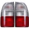 Zingori Fanale posteriore dell'auto Per Mitsubishi L200 MK3 1995-2006 Lampada luce posteriore in rosso trasparente(A pair)