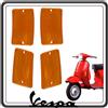 GSC RICAMBI SRL KIT 4 GEMMA GEMME VETRINI PLASTICA PLASTICHE FRECCE INDICATORI DI DIREZIONE ARANCIO COMPATIBILI CON PIAGGIO VESPA FL 50 125 - FL2 HP 50 - VESPA PK XL 50 125 - PK XL RUSH - VESPA 50 N V5X5T
