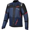 Alpinestars Andes V4 Drystar impermeabile Giacca tessile moto, blu/nero, 2XL