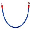 AHL 80cm Colorato Motocicletta freno idraulico o frizione rafforzato linea dell'olio tubo flessibile per moto ATV Dirt Pit Bike etc (Blu)
