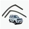 AirFlux Set di 2 deflettori d'aria compatibili con Suzuki Jimny MK3 2 porte SUV 1998-2017, Classico, Fumé scuro, Autoadesivo