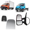 Generico PIASTRA VETRO SPECCHIO RETROVISORE SUPERIORE TERMICO SINISTRO COMPATIBILE CON IVECO DAILY 2006 2011
