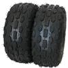 Generico COPPIA GOMMA DA 6 POLLICI PER MINI QUAD ATV 145X70-6' Tacchettate