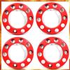Easy Link 4 copribulloni ruota da 22,5, in plastica, colore rosso, per camion