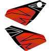 AZgraphishop ADESIVI PLASTICA SOTTO SELLA COMPATIBILE CON KTM 1290 SUPER ADVENTURE S 2023-2024 ASS-SAS1290-23-24 (Arancione)