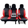 ＴＡＫＵＭＩ∞Ｘ Coprisedili Auto für Fiat Ducato Van Copri Sedile Anteriori Coprisedile Protettivo Traspirante Sedile del Conducente Sedile Passeggero a Due Posti Coprisedili Protettivi