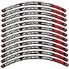 Twisted Melon Adesivi per cerchioni Honda CBR 600 RR, 12 pezzi, stile 1