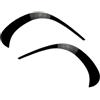 NYSAASDST Per Mercedes Per Benz GLC X253 GLC260 GLC300 2020 2021 Auto Paraurti Anteriore Spoiler Air Vent Uscita ABS Trim Copertura Spoiler Paraurti Anteriore Auto(Nero lucido)