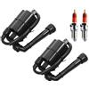 Kwedfgo Bobina accensione 2 X Bobina Accensione Candela Per Suzuki Intruder VS700 VS750 VS800 1986-2004 33410-38A02 33410-38A11