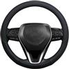 DZSHONGXINSM Copri Volante Per Toyota Rav4 Per Wildlander RAV4 LE AWD Coprivolante Auto In Pelle Antiscivolo Accessori Custodia Volante Auto(Nero)