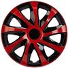 NRM ko237 Copricerchi Universali Draco CS, Nero/Rosso, 13 Pollici, Confezione da Pezzi