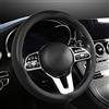 YLZFKGLQ Coprivolante Auto, per VW T-Cross t-Cross 2019-2023 2024 Coprivolante Auto in PU Pelle Microfibra Copri Volante Accessori Decorazione Il Volante dell'Auto,D-O-38cm