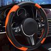 Ashild Coprivolante Auto per Jeep Wrangler JK 2007-2010, In Pelle Copri Volante Traspirante e Antiscivolo Copertura Volante Protettivo Interno Accessori,F/Orange